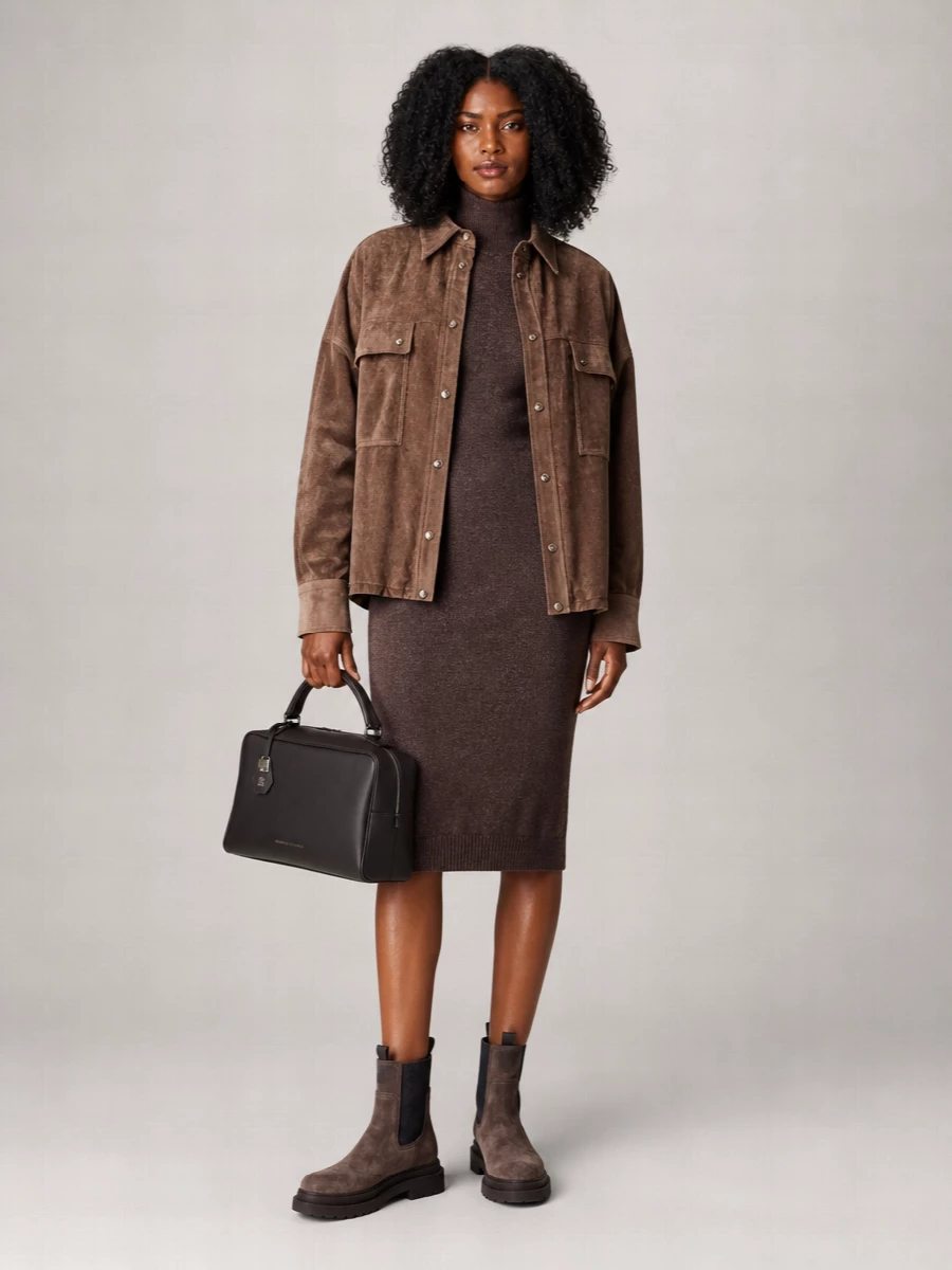 Brunello Cucinelli Corduroy Oversized Shirt Jacket