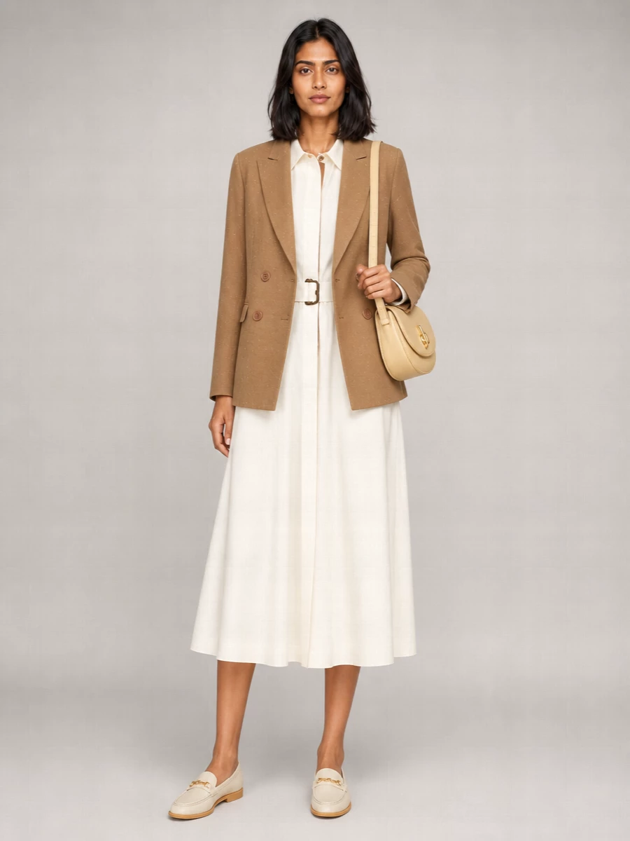 Herno Sequined Double-Breasted Blazer