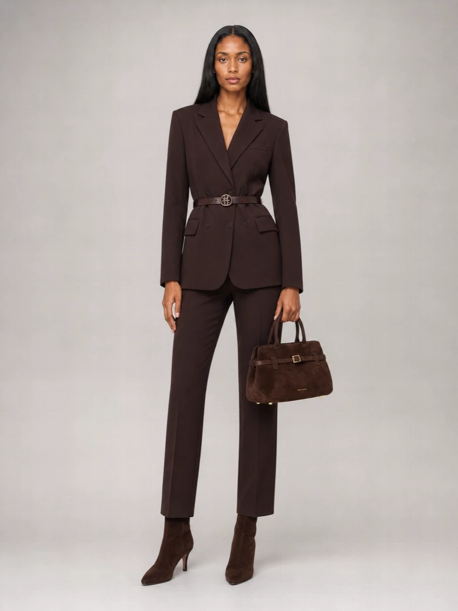 Pt Torino Side-Slit Slim-Fit Ankle-Length Tailored Trousers