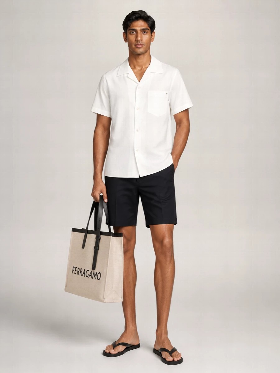 Ferragamo Canvas Tote Bag