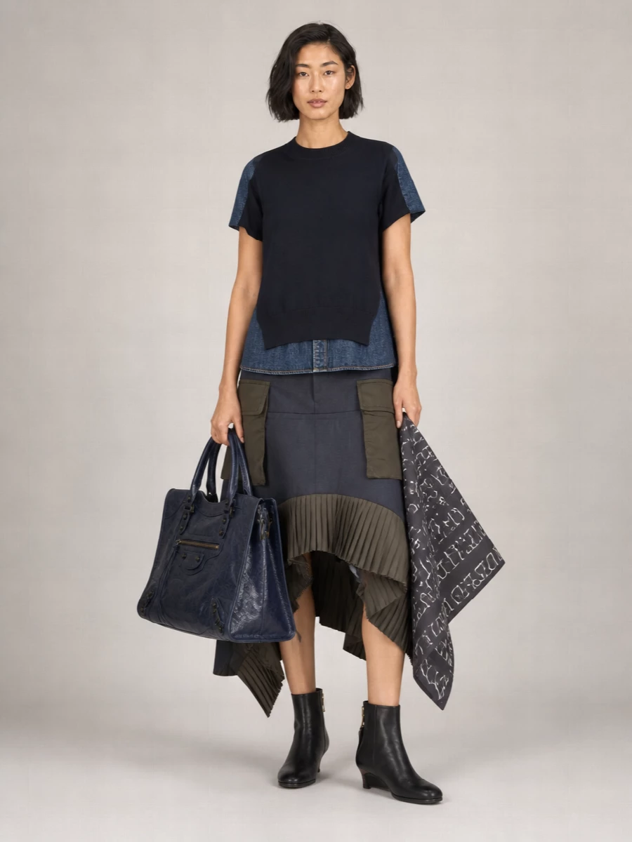Maison Margiela Silk Printed Scarf