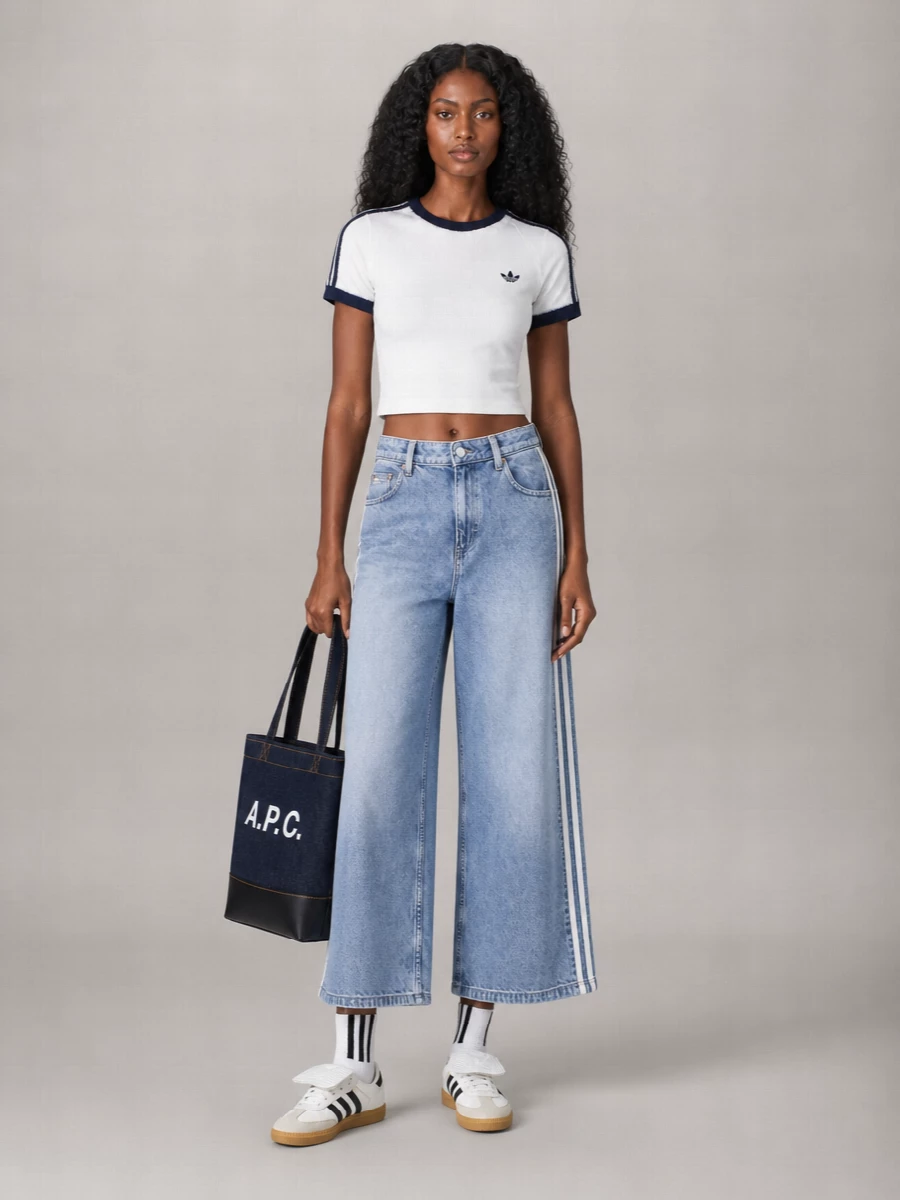 Adidas straight-leg jeans
