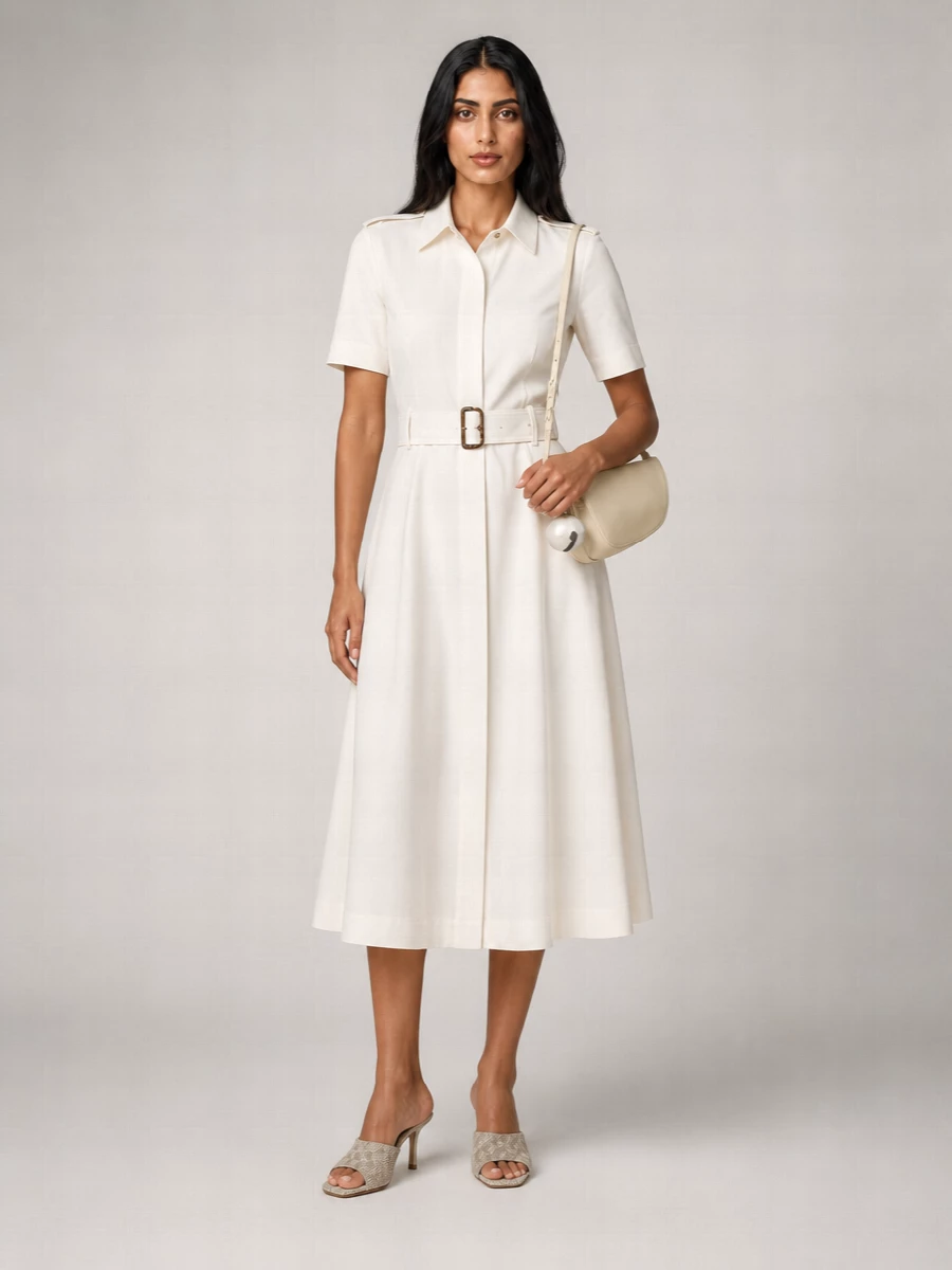 Burberry Viscose Trench Dress