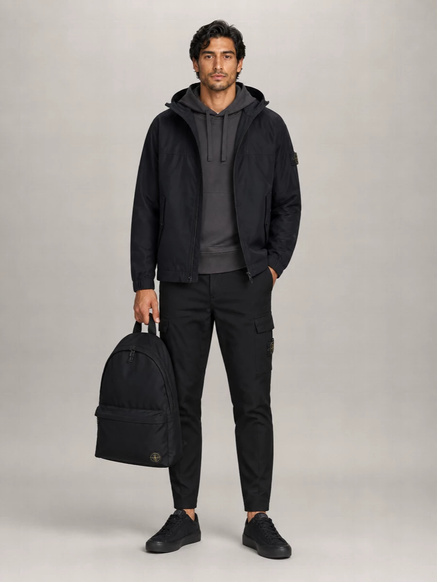 Stone Island Cotton Hooded Jacket
