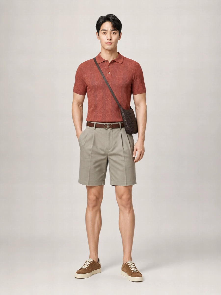 Brunello Cucinelli Ribbed Polo Shirt