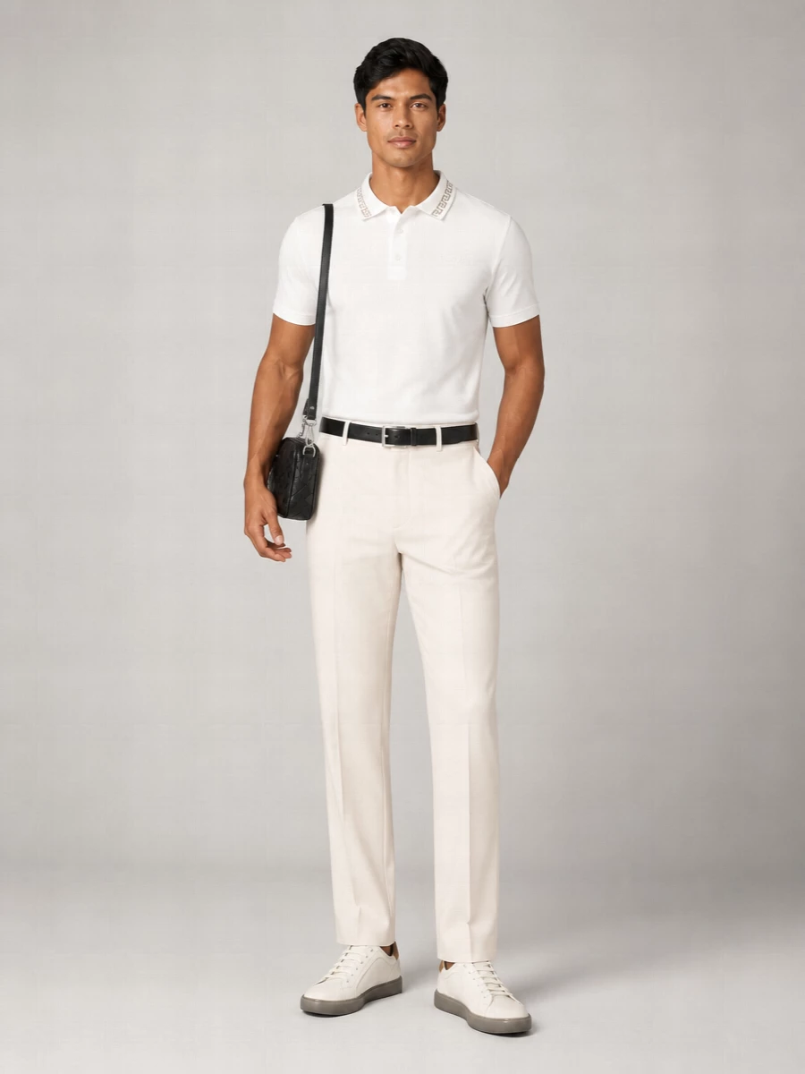 Versace Viscose Polo T-Shirt