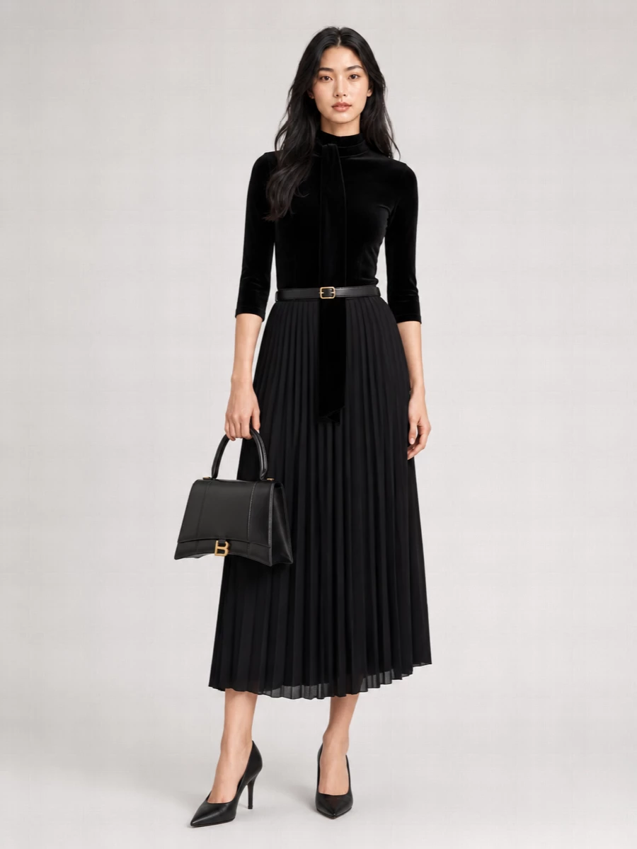 Balenciaga Pleated Skirt