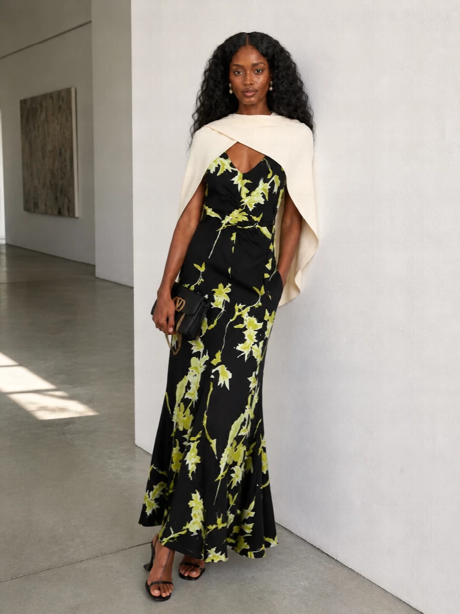 Sportmax floral maxi dress valentino heels