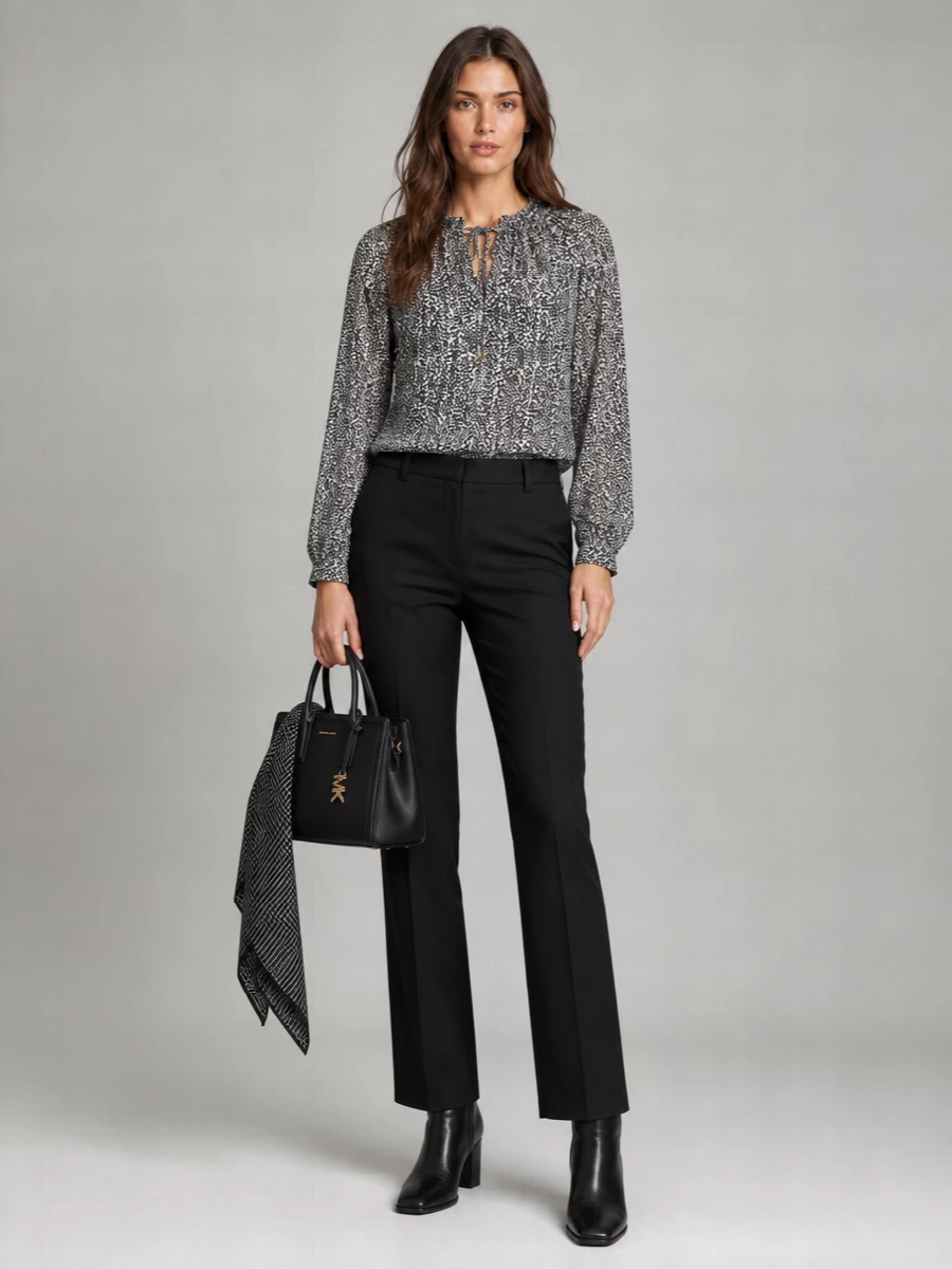 Michael Kors Metallic-Print Blouse