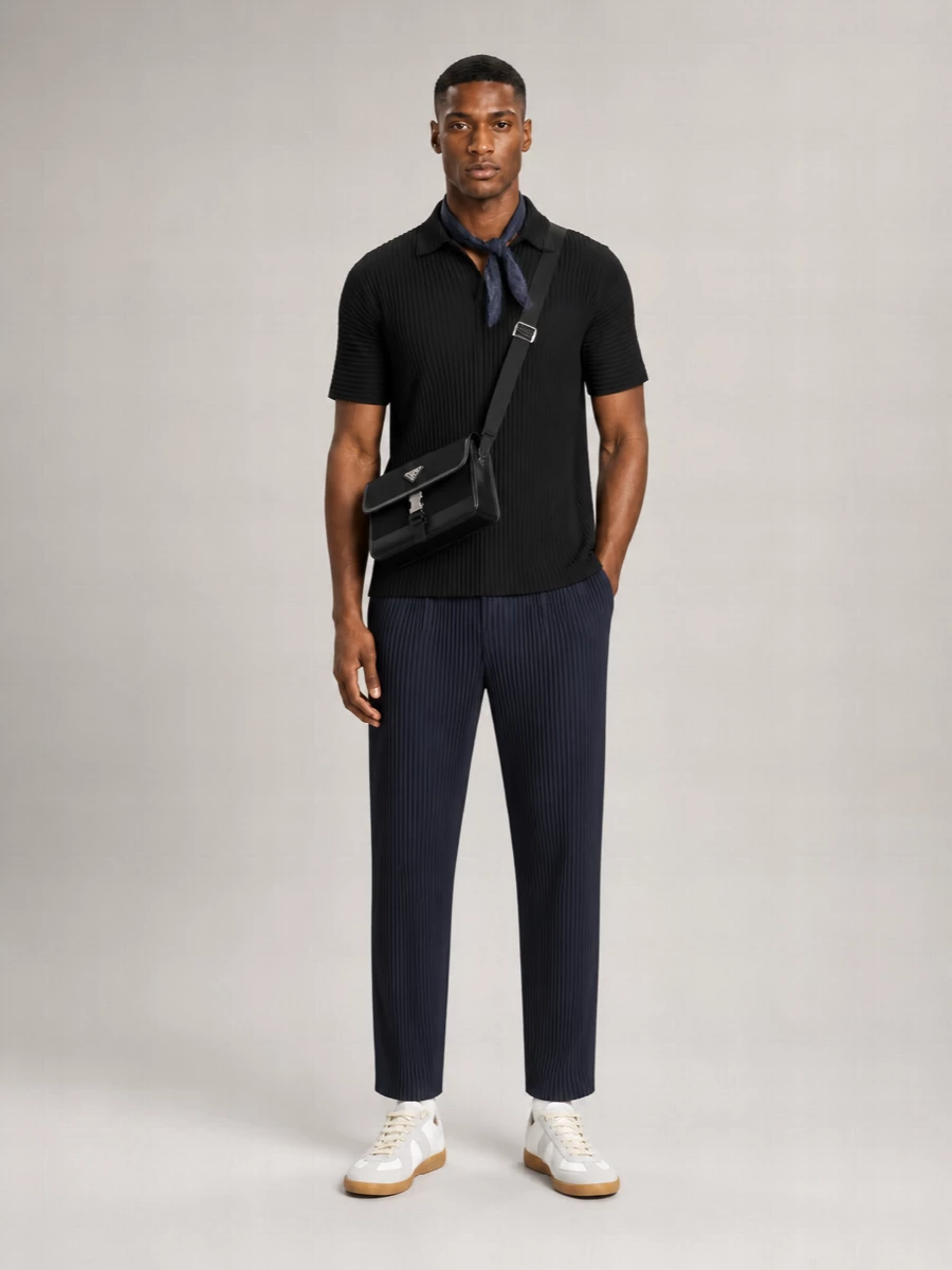 Homme Plisse Issey Miyake Straight-Leg Trousers