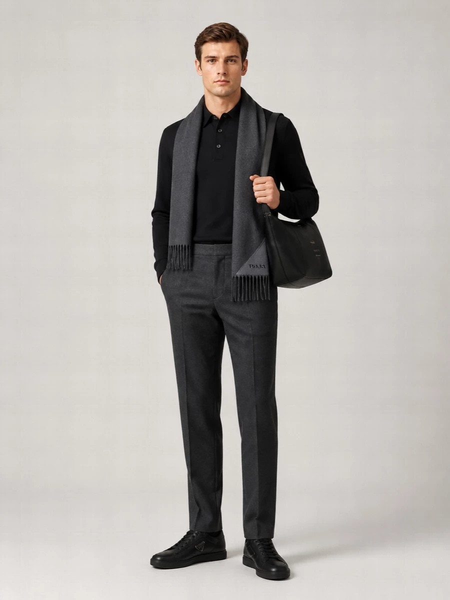Kiton Wool Polo Shirt