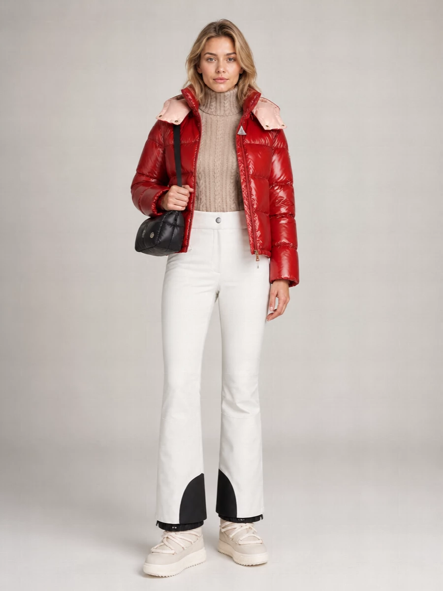 Moncler down cropped puffer jacket