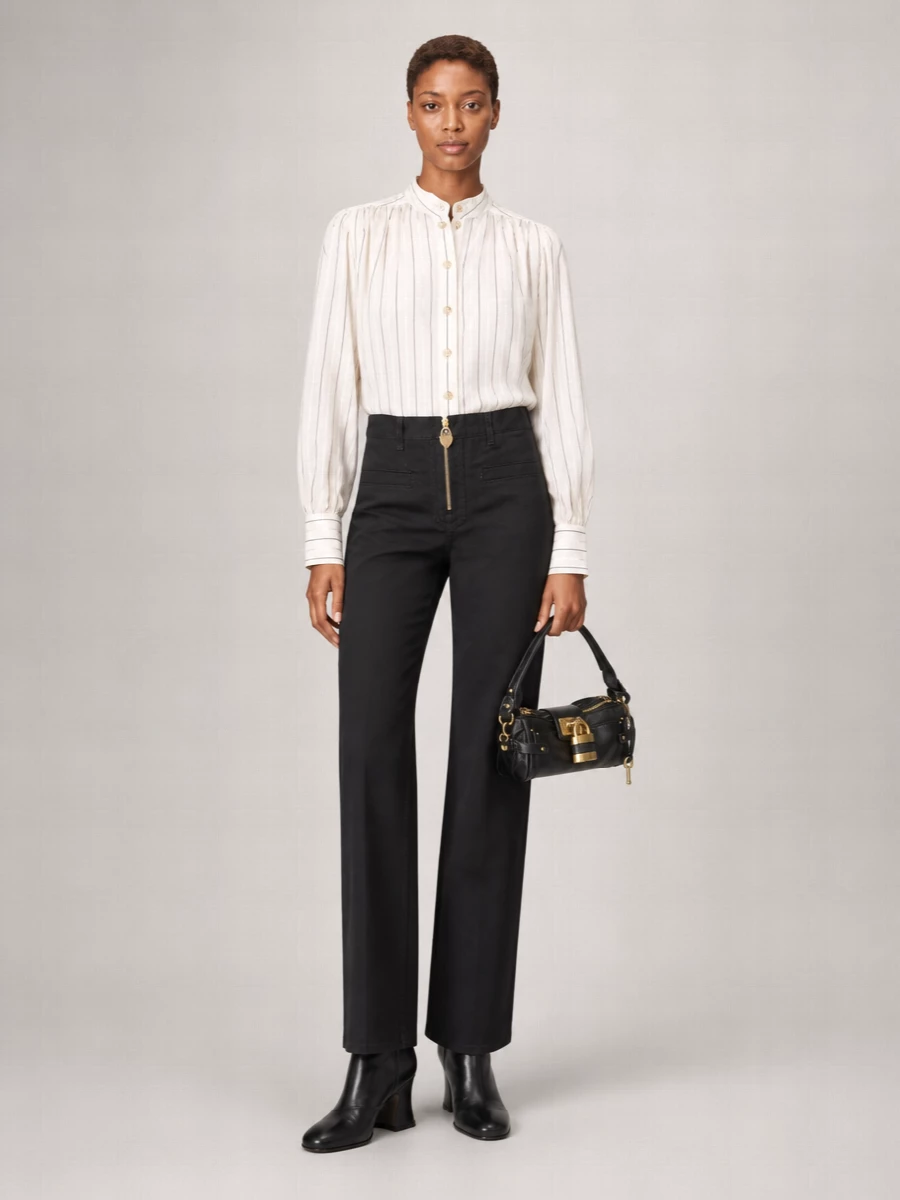 Chloé Synthetic Leather High-Heel Boots
