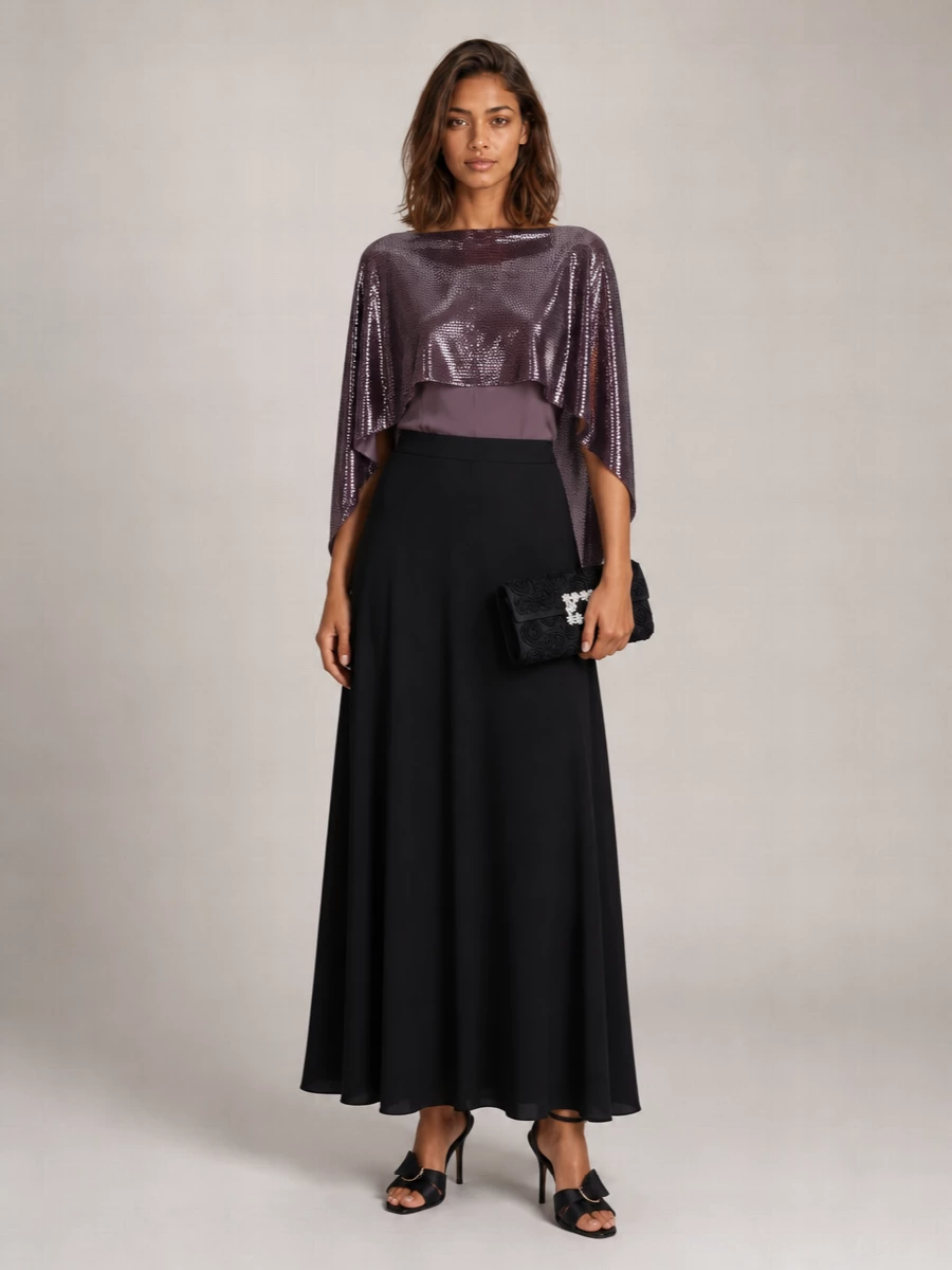 Alberta Ferretti Sequined Cape