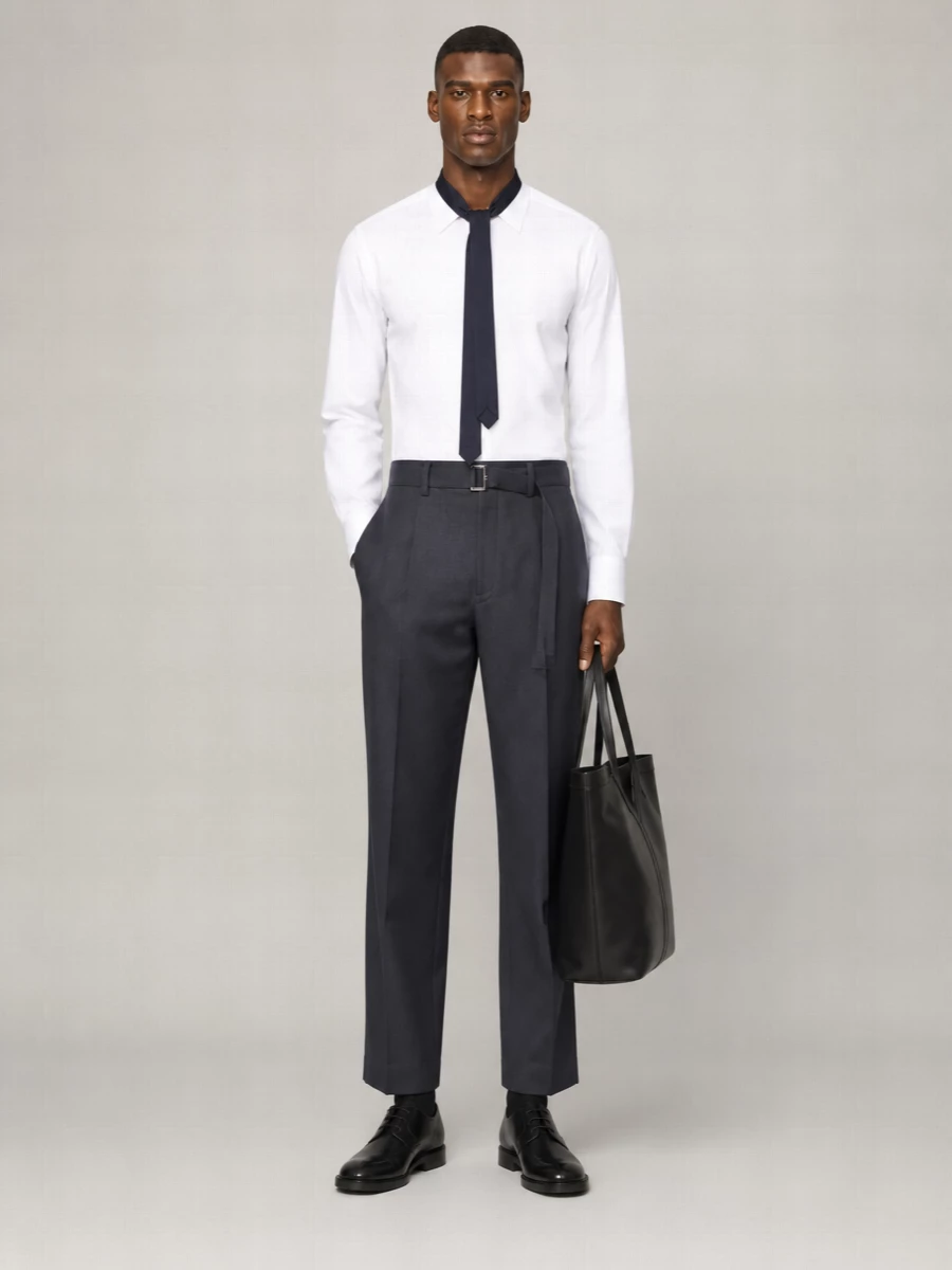 Sacai Poplin Shirt With Satin Tie