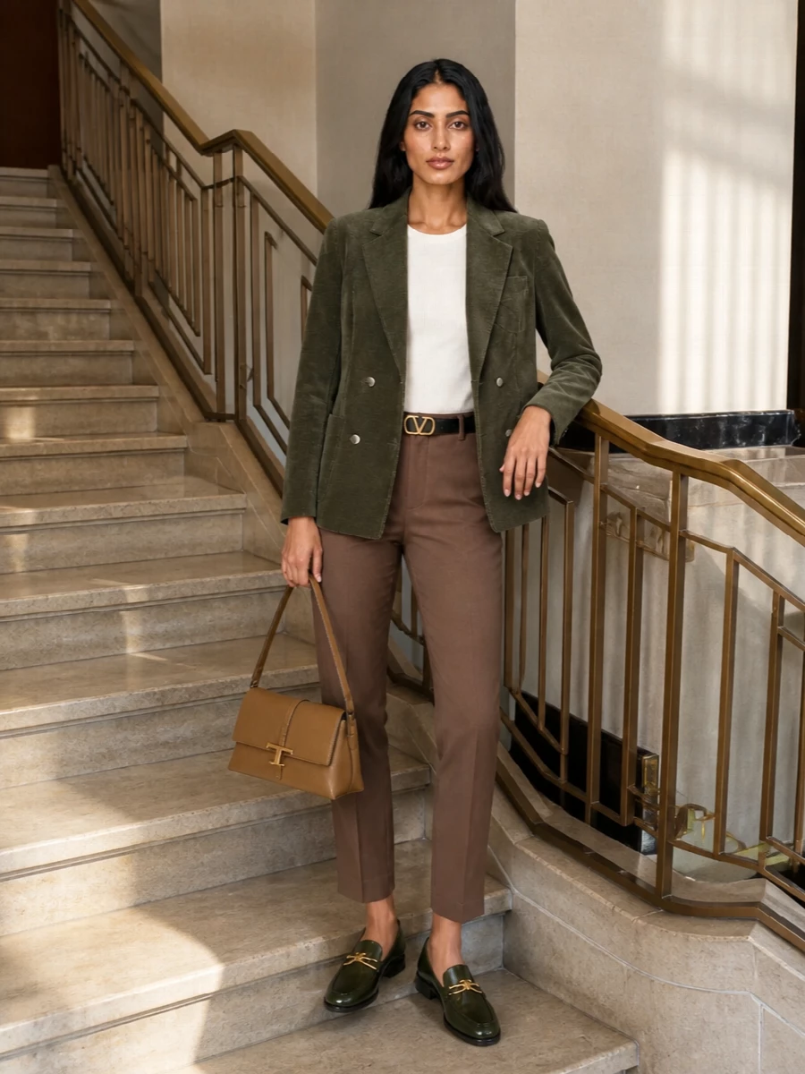Tagliatore olive blazer brunello cucinelli trousers