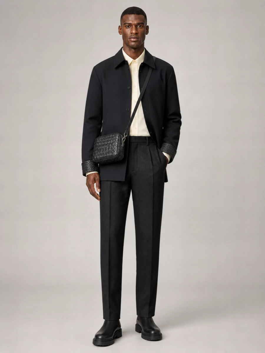 Bottega Veneta Oversized Cotton Shirt Jacket