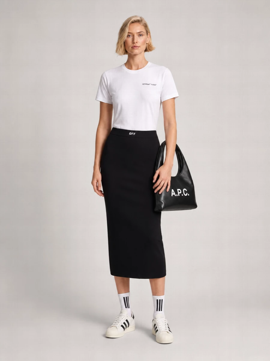 Off-White Logo Quote Regular Cotton Short-Sleeve T-Shirt