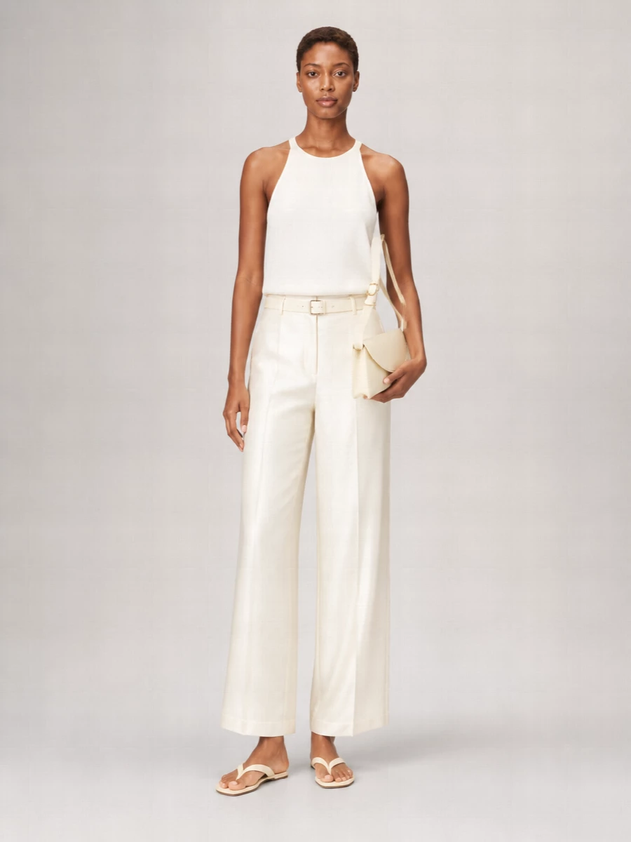 Alysi Silk Halterneck Top