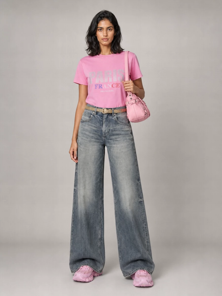 Balenciaga Printed Cotton T-Shirt