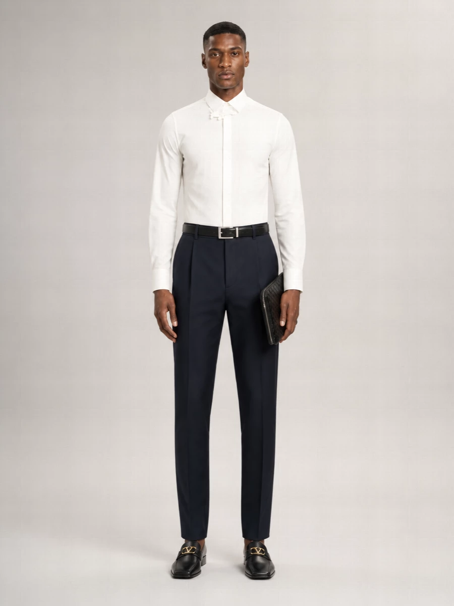 Valentino Garavani Cotton Straight-Leg Trousers