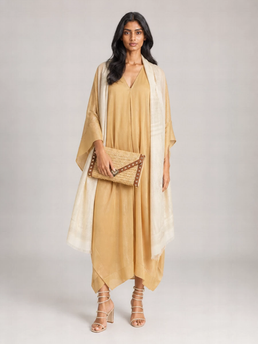 Alberta Ferretti Mesh Midi Dress