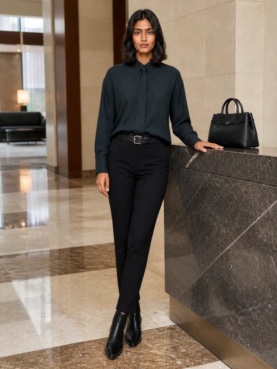 Frankie shop pants charcoal shirt black boots