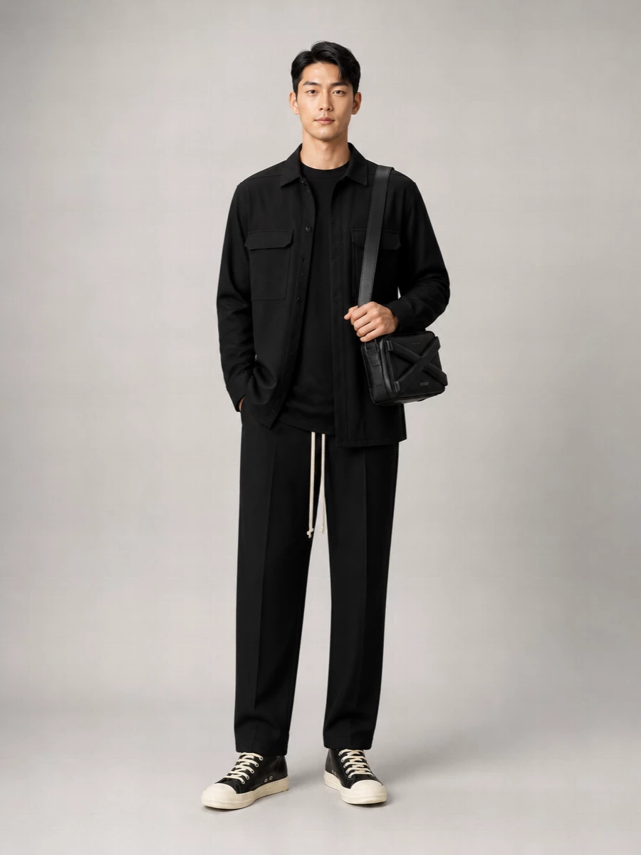 Rick Owens Cotton Shirt Jacket