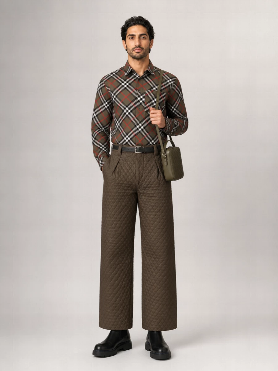 Burberry Nylon Wide-Leg Trousers