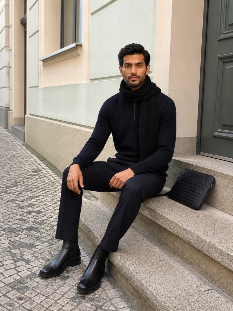 Lisa yang half zip lardini trousers lemaire boots