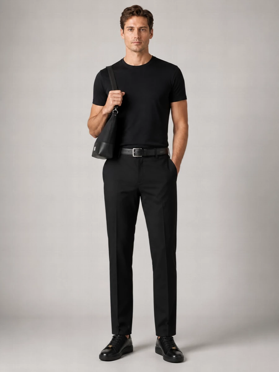 Giorgio Armani Viscose Ribbed Crew-Neck T-Shirt