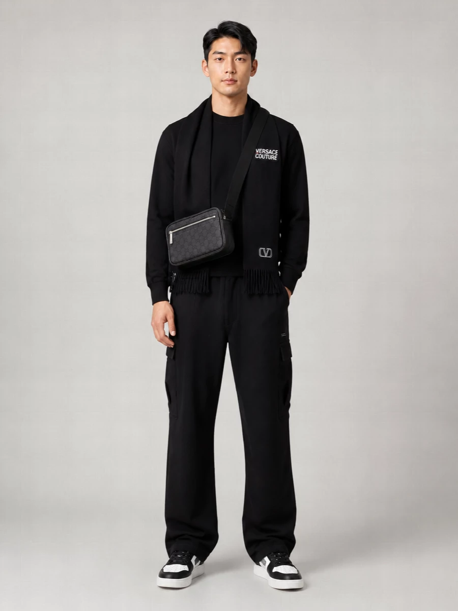 Versace Jeans Couture Logo Patch Jumper