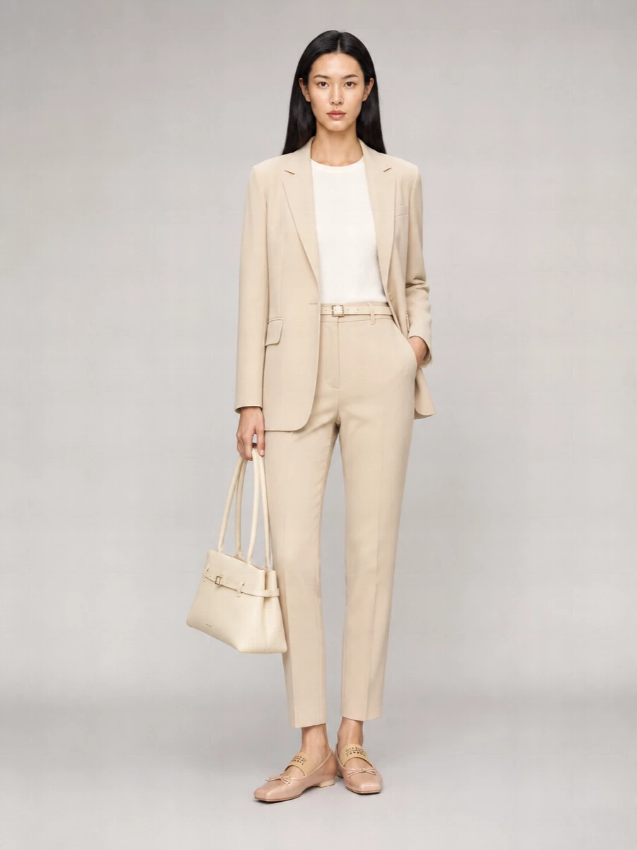 Max Mara Crepe Suit Trousers