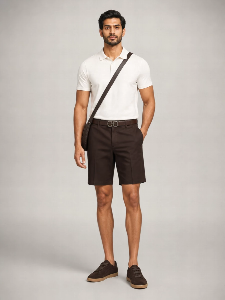 Zegna Linen-Blend Chino Shorts
