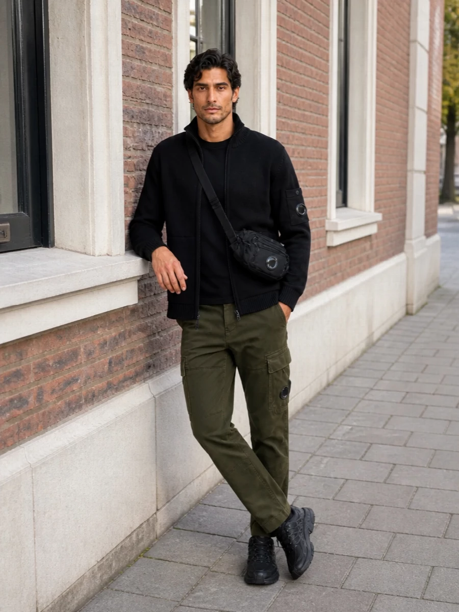 Cp company cargo outfit salomon sneakers