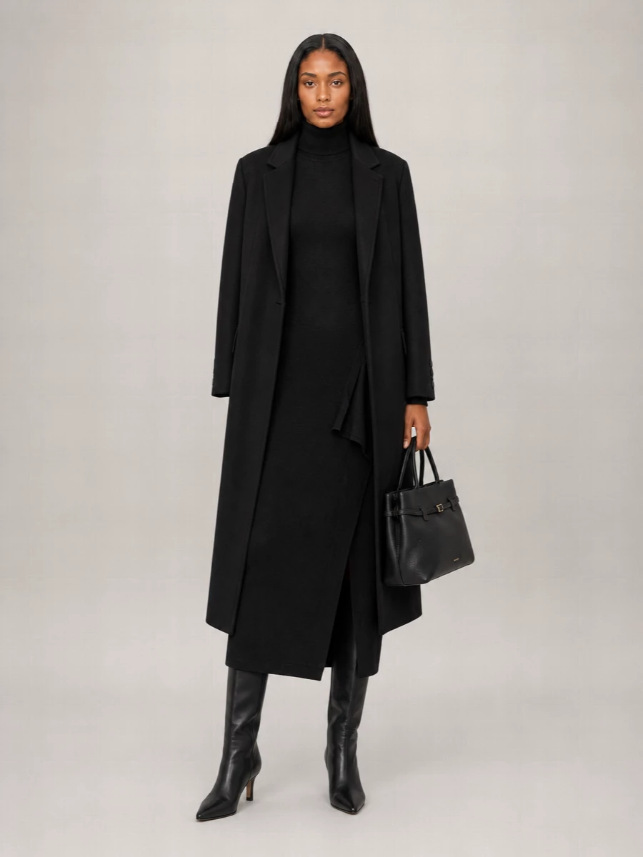 The Frankie Shop Wool Single Breasted Coat