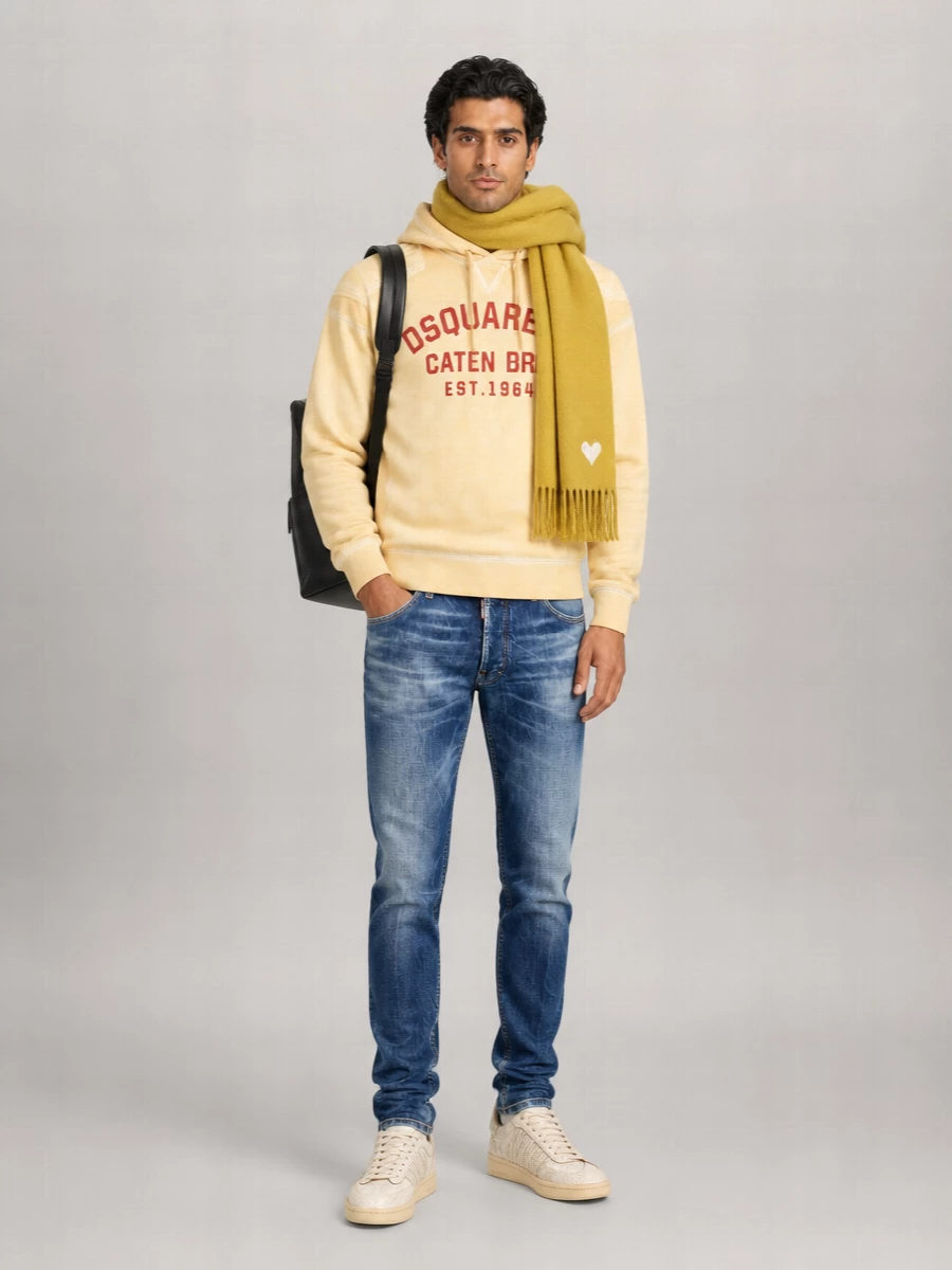 Dsquared2 Cotton Loose Hoodie