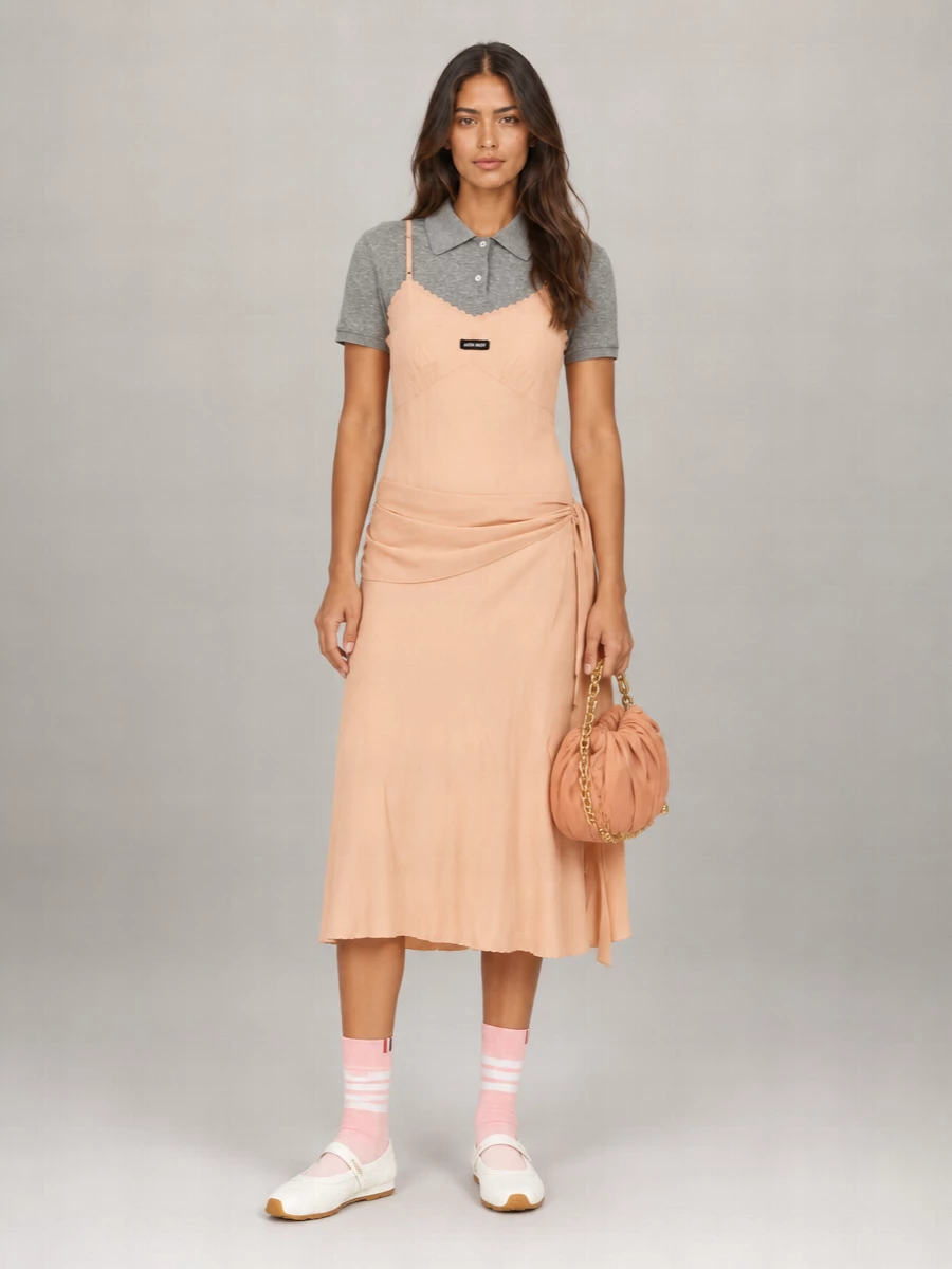 Miu Miu Silk Midi Dress