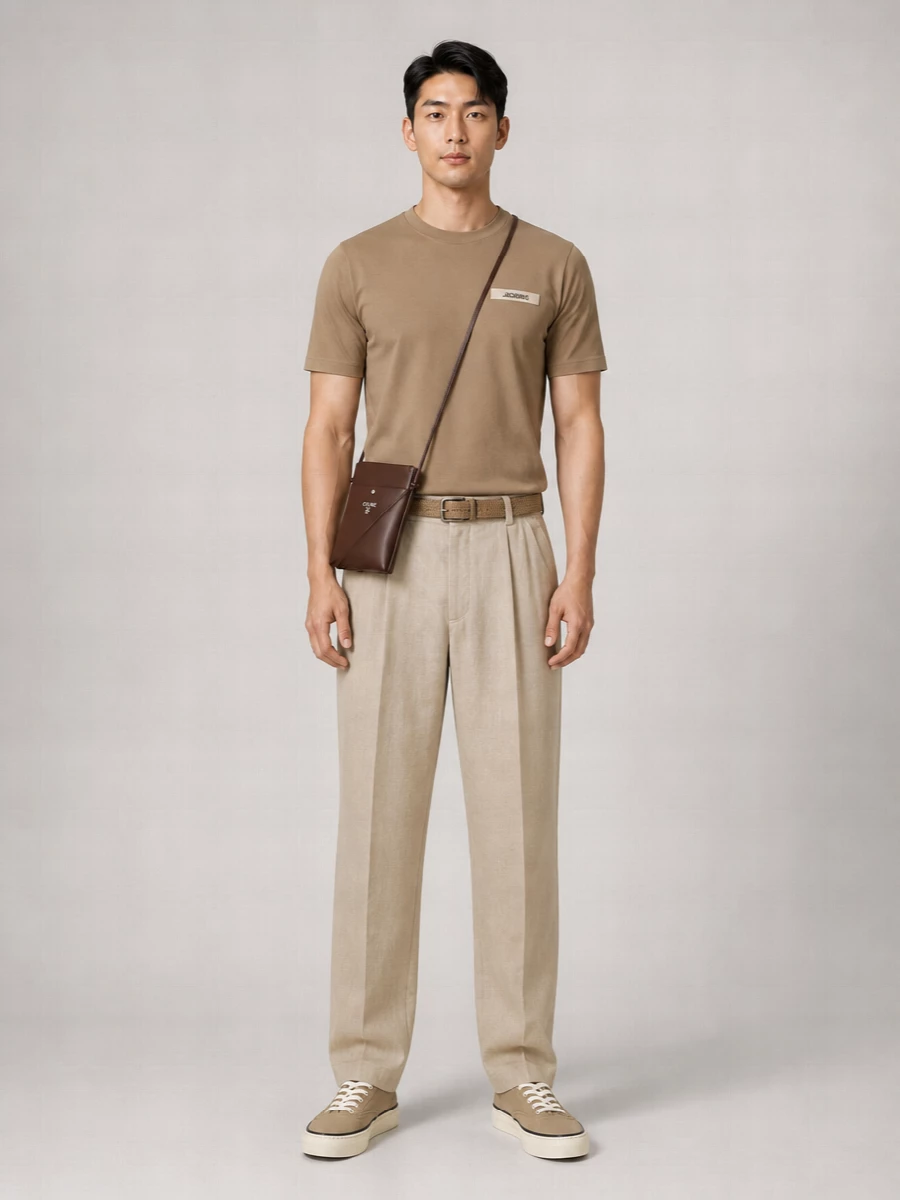 Jacquemus Cotton Ribbed Crew Neck Short Sleeve T-Shirt