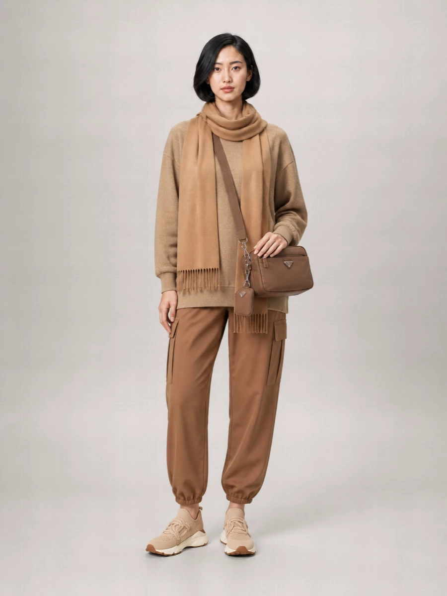 Max Mara Cotton Baggy Trousers