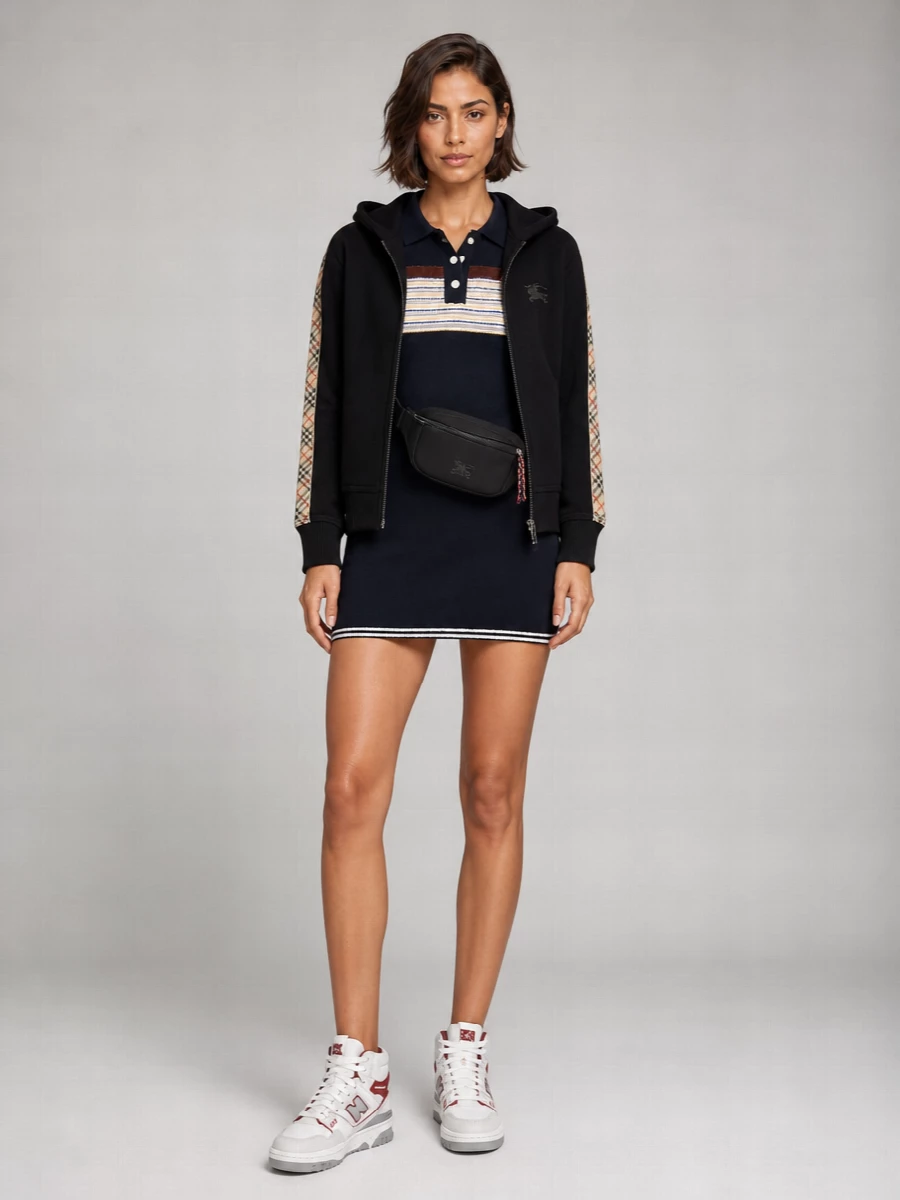 New Balance Leather And Suede High-Top Sneakers