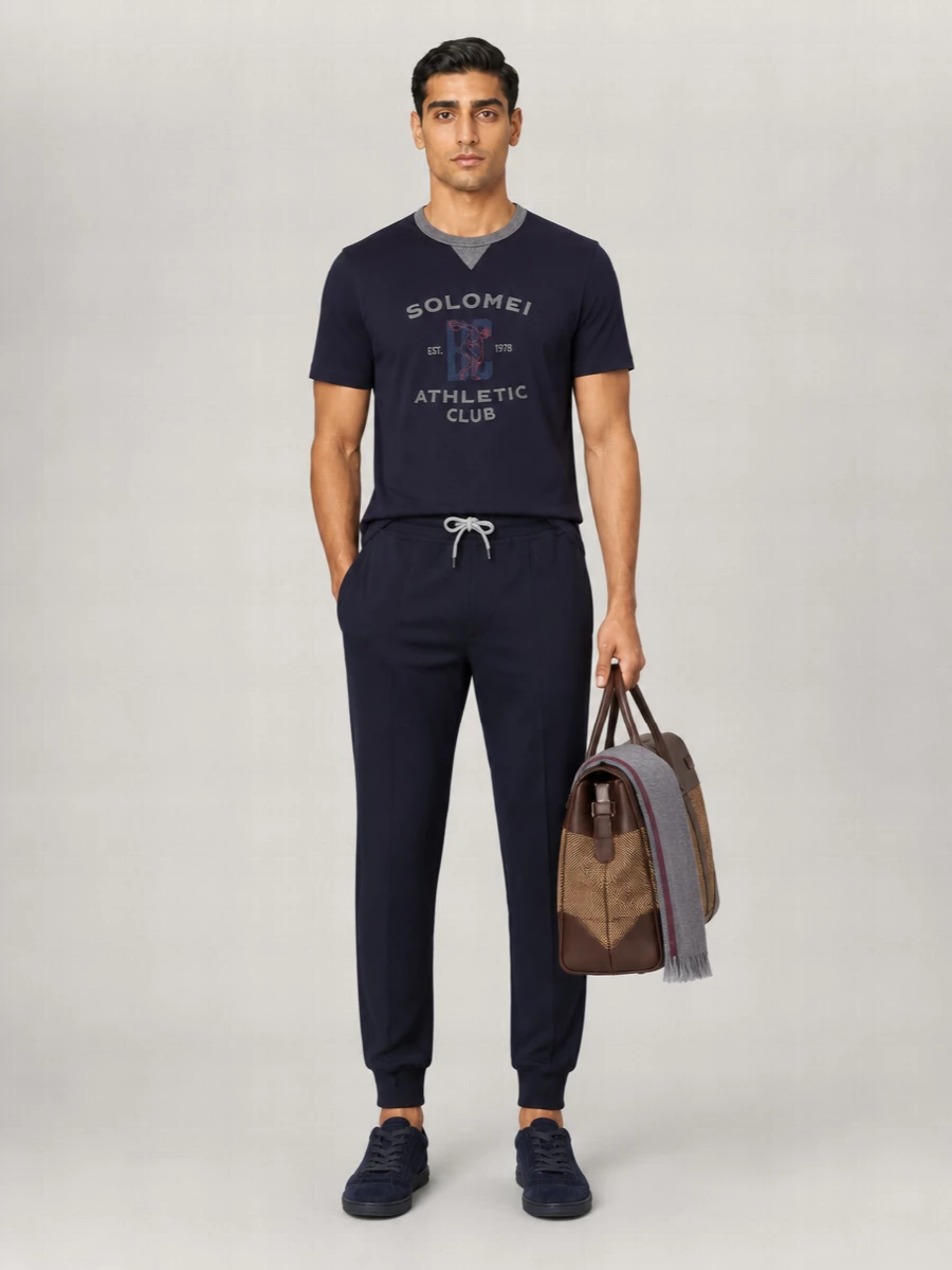 Brunello Cucinelli Cotton Solomei Athletic Club Printed T-Shirt