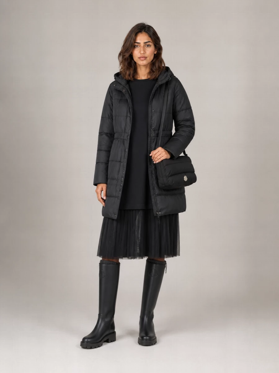 Moncler Down Quilted Midi Skirt