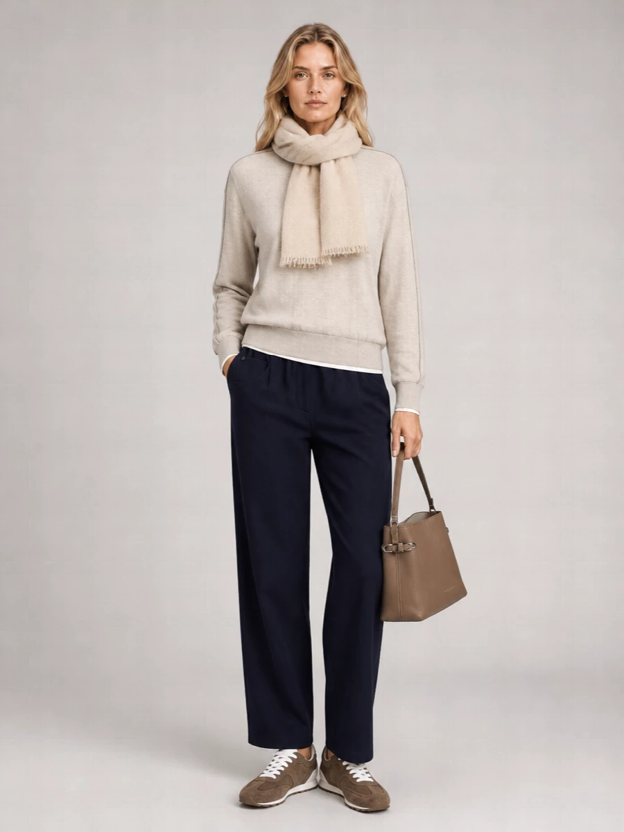 Brunello Cucinelli Wool Straight-Leg Pleated Pants