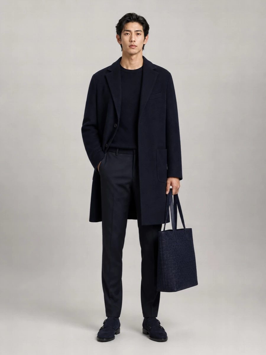 Barena Virgin Wool Single Breasted Coat