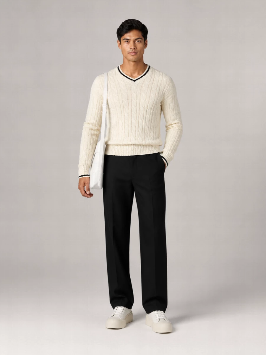 Marni V-Neck Cotton Sweater