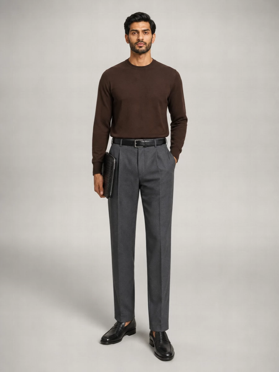 Pt Torino Virgin Wool Tailored Trousers