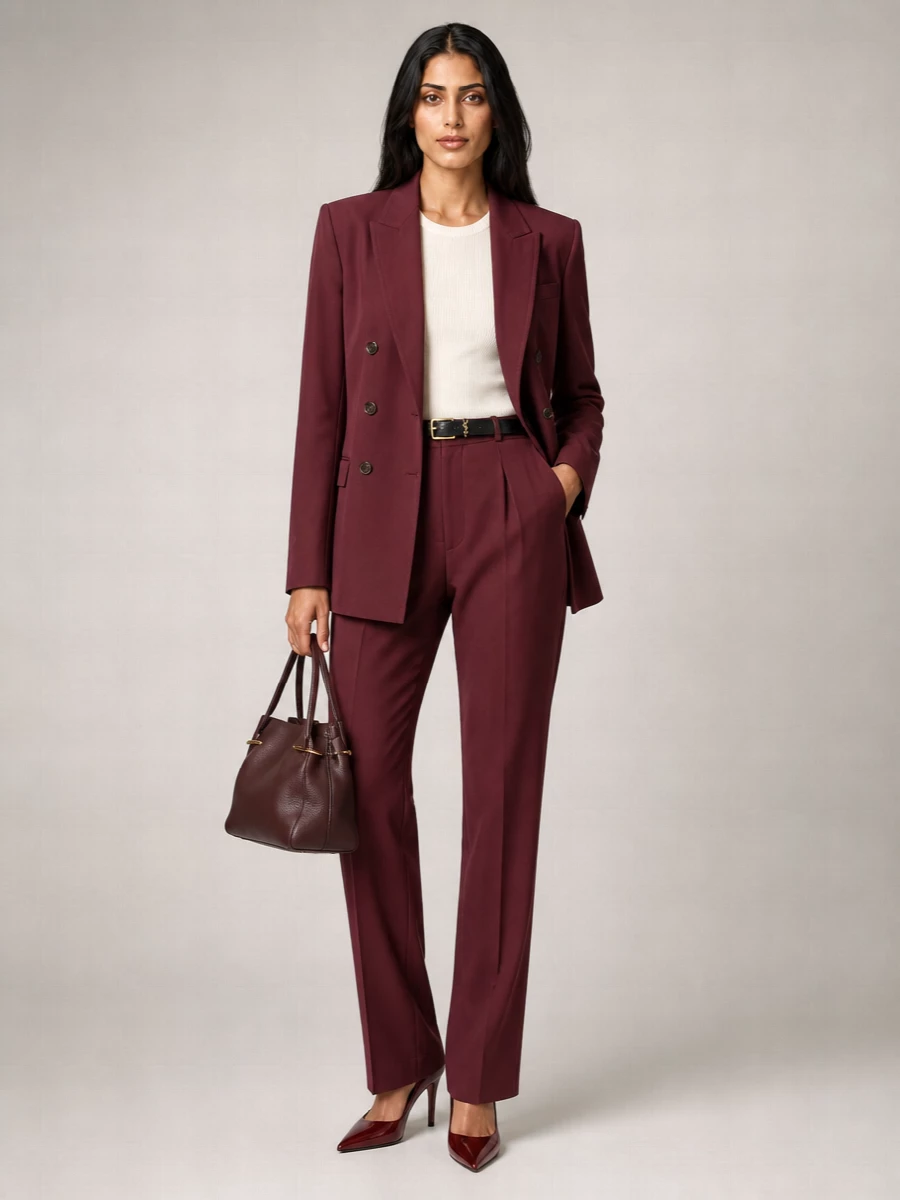 Saint Laurent Silk Double-Breasted Blazer
