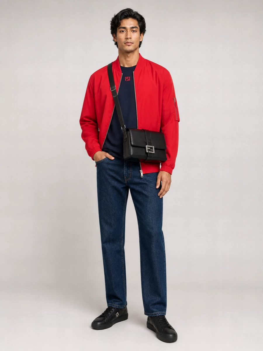 Fendi Nylon Bomber Jacket