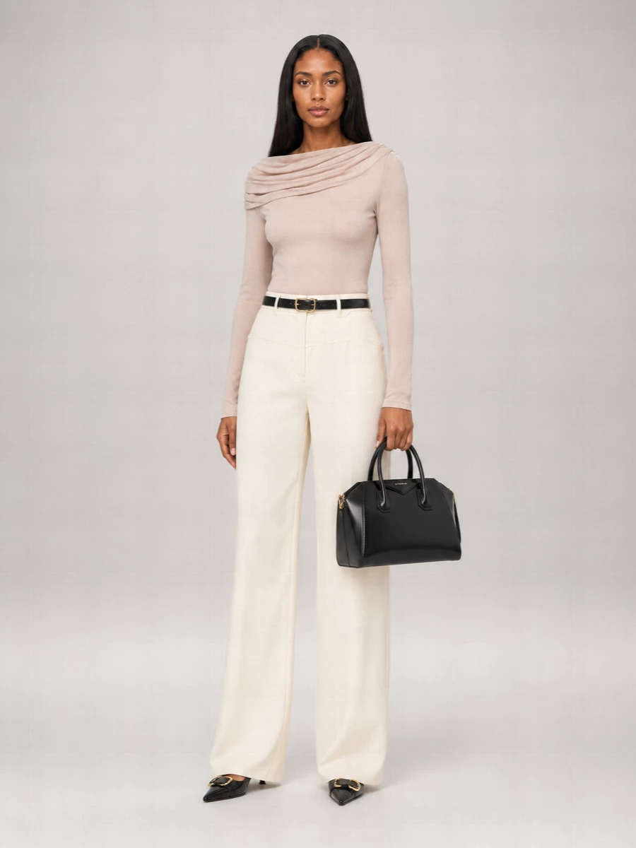Givenchy Viscose Oversized Wide-Leg Jeans